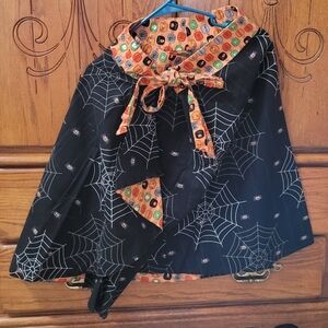 Handmade Women's Halloween Wrap-Around A-Line Skirt